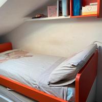 Letto singolo con secondo letto estraibile Clever