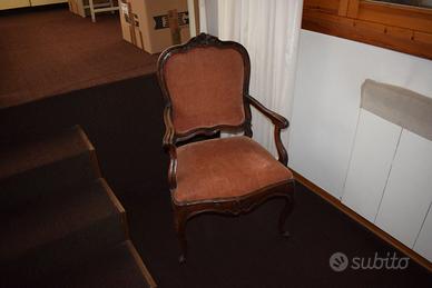 Coppia poltrone a "cabriolet" in stile Luigi XV,