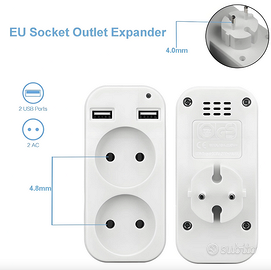 Mini Telecamera WiFi Sicurezza con Presa UE, 4K HD