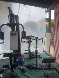 Palestra completa Domyos + cyclette + pesi