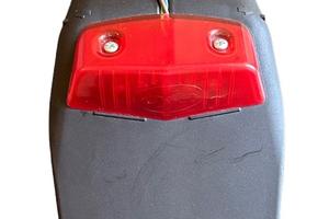 Porta targa con faro per motard/cross/enduro