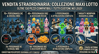 Maxi Lotto Minifigures Custom Compatibili (130 Pz)