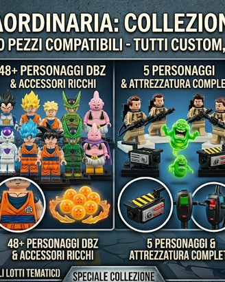 Maxi Lotto Minifigures Custom Compatibili (130 Pz)