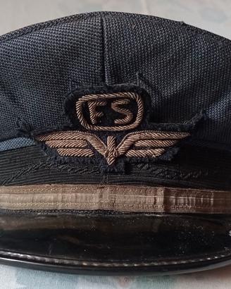 FS FERROVIE : vecchio CAPPELLO da CAPOTRENO - 57/8