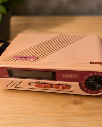 Radiosveglia Vintage GBC Rosa Anni 80 '90 