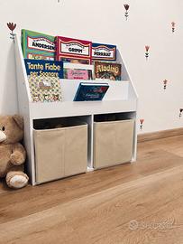Libreria per Bambini con 3 ripiani e 2 contenitori