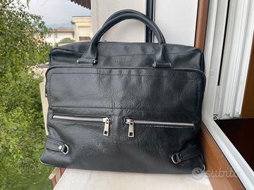 Borsa in pelle per documenti e pc portatile