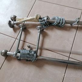 Bastone tende in acciaio anni 70 vintage modernari