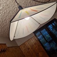 ELEGANTE LAMPADARIO MURANO FERRO BATTUTO