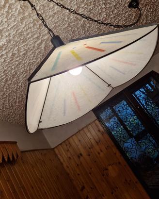 ELEGANTE LAMPADARIO MURANO FERRO BATTUTO