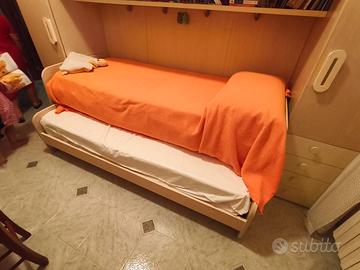 Coppia letto a scomparsa