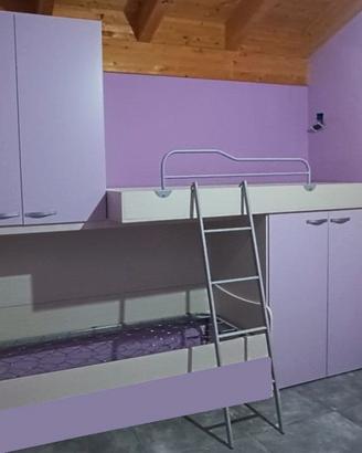 Cameretta Bambina / Ragazza Beige Viola