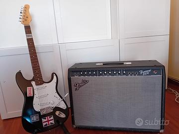 chitarra elettrica + amplificatore fender