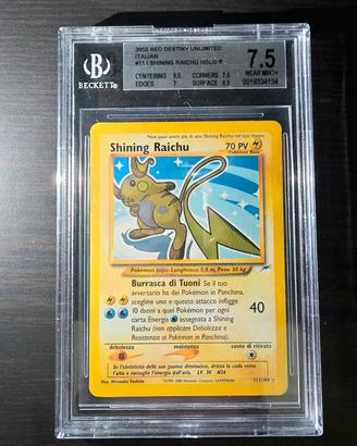 pokemon shining raichu bgs 7,5