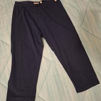 pantaloncini blu estivi a pinocchietto per bambina