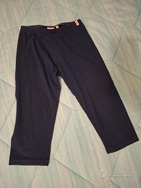 pantaloncini blu estivi a pinocchietto per bambina