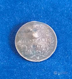 Moneta Vittorio Emanuele II 1867