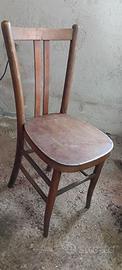 Sedia legno anni 40 / 50 