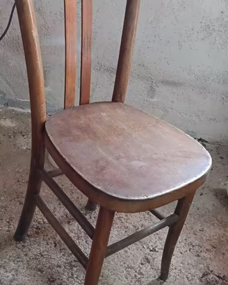 Sedia legno anni 40 / 50 