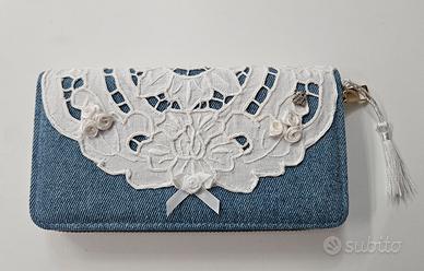 portafoglio donna in denim