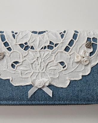 portafoglio donna in denim