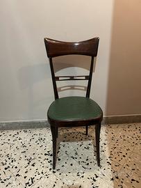 5 sedie vintage anni 50