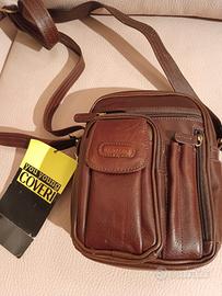 Tracolla per uomo in pelle 