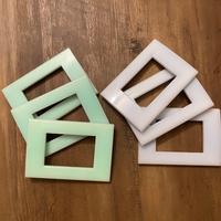 Placchette Living light azzurre e verde acqua