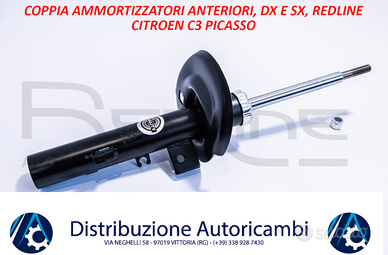 COPPIA AMMORTIZZATORI ANTERIORI REDLINE CITROEN C3