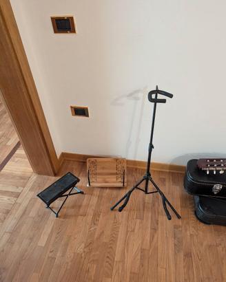 Leggio, Supporto Chitarra, Poggia Piede