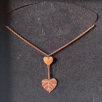 Stroili collana con ciondoli a cuore ottone rosato