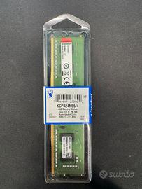 RAM Kingston 4GB DDR4 2400MHz KCP424NS6/4 Desktop