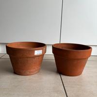 Set 2 vasi in terracotta diametro 21cm
