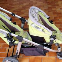 Trio passeggino gemellare Brevi Ovo twin