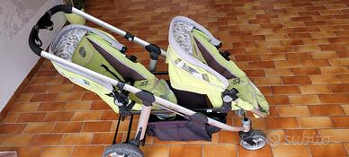 Trio passeggino gemellare Brevi Ovo twin
