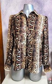 Camicia elegante da donna pitonata taglia M