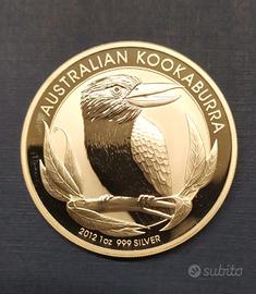 Australia -Kookaburra argento PROOF -anno 2012