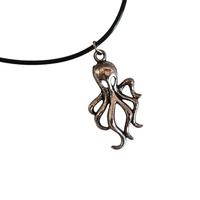 Ciondolo polpo con cordino regolabile, nuovo