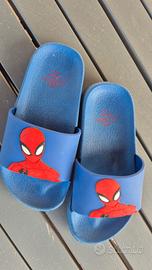 Ciabatte a fascia bambino Spider-Man / Marvel blu