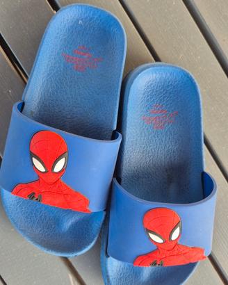 Ciabatte a fascia bambino Spider-Man / Marvel blu