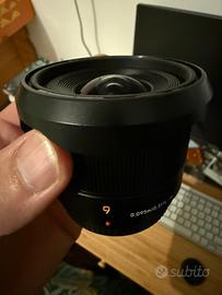 Panasonic lumix 9mm 1.7 garanzua