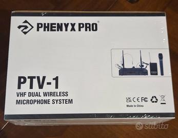 Phenyx Pro PTV-1 – Sistema Microfonico Wireless 