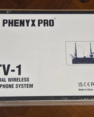 Phenyx Pro PTV-1 – Sistema Microfonico Wireless 