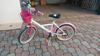 Bicicletta bambina raggio 16, 4/6 anni