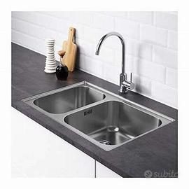 Lavello due vasche inox ancora imballato