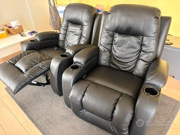 Poltrona relax massaggiante e riscaldante