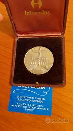 Moneta argento The XXl Olimpic Games Montreal 1976