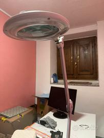 Lampada con lente sì ingrandimento