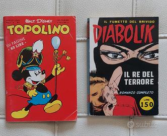 ristampa Topolino n1  e Diabolik  n1 