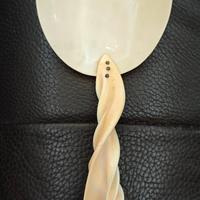 Grande cucchiaio 27 cm a conchiglia dei primi del 